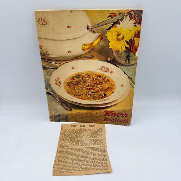 Knorr Other - Knorr Kochbuch Cookbook Pamphlet Multicolor Vtg German Recipes Advertising Retro